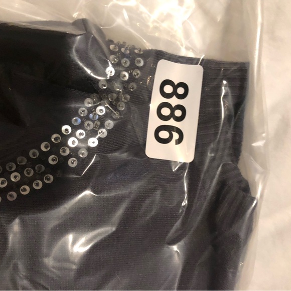 Alysi alysi alysi gray cardigan leather patch GUC 886 - Picture 2 of 9